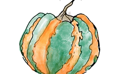 Gourds in Watercolor or Sketching & Painting Bones